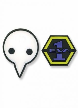 Neon Genesis Evangelion: Eva 1 & Logo Shito Angel Pin (set Of 2)