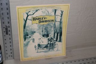 Scarce 1920s Harley Davidson Dealership Sidecar Paper Card Stock Sign