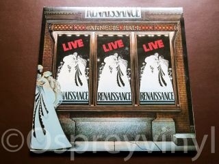 Renaissance Live At Carnegie Hall Unplayed 1976 Uk Double Vinyl Lp