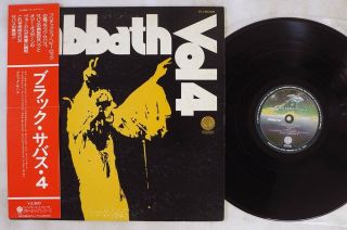 Black Sabbath Vol.  4 Vertigo Rj - 6025 Japan Obi Vinyl Lp