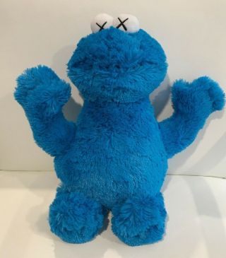 Kaws And Sesame Street Limited Edition Cookie Monster Plush Toy Uniqlo