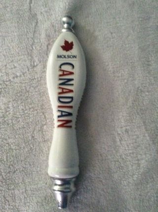 Molson Canadian Beer Tap Handle White Molson Beer