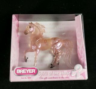 Breyer Stablemates 5939 Breast Cancer Spirit Of The Horse Pink Ribbon