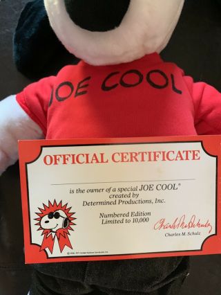 Limited Edition Joe Cool Snoopy With Certificate