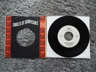 Very Rare - Vee Jay Records 581 - The Beatles - Please Please Me - White Label - 45 - W/slve