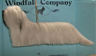 Cream Drop Ear Skye Terrier Dog Soft Plush Christmas Canine Ornament 4 By Wc