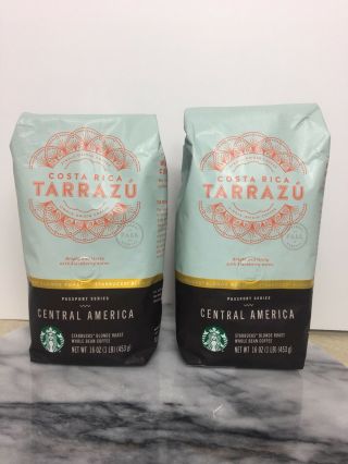2 Lbs Starbucks Costa Rica Tarrazu Blonde Single Origin Whole Bean 3/19 Fresh
