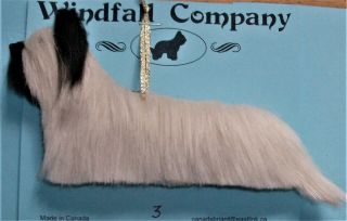 Cream Prick Ear Skye Terrier Dog Soft Plush Christmas Canine Ornament 3 By Wc