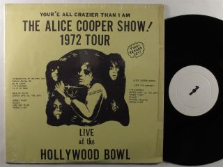Alice Cooper Live At The Hollywood Bowl No Label 2xlp Vg,  /vg,  Shrink