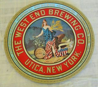 West End Brewing Co,  Utica Ny Beer Tray Great Shape