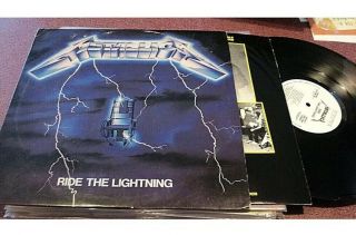 Metallica “ride The Lightning” Promo 603961 Masterdisk Record/vinyl/memorabilia