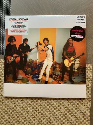 Primal Scream Maximum Rock ‘n’ Roll The Singles Vol 2 Green Vinyl Hmv Exclusive
