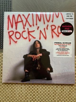 Primal Scream - Maximum Rock ‘n’ Roll The Singles Vol 1 Red Vinyl Hmv Exclusive