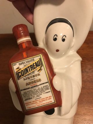 VINTAGE FRENCH CERAMIC COINTREAU BOTTLE WITH NUN 3