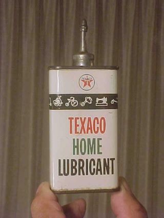 Texaco Home Lubricant Lead Top Oiler Can