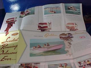 9 - 1950s JOHNSON Sea Horse OUTBOARD MOTORS Advertising BOOKLETS 3