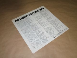 UFO - No Heavy Petting / Japan LP / OBI / 1982 / WWS - 50135 4