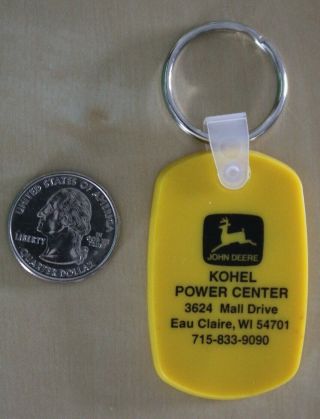 John Deere Kubota Kohel Power Center Eau Claire Wisconsin Keychain Keyring 33102