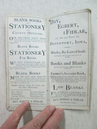 1877,  Advertising Pocket Diary,  John Deere 6