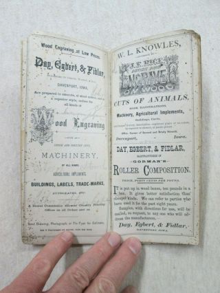 1877,  Advertising Pocket Diary,  John Deere 7
