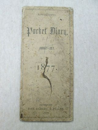 1877,  Advertising Pocket Diary,  John Deere 8