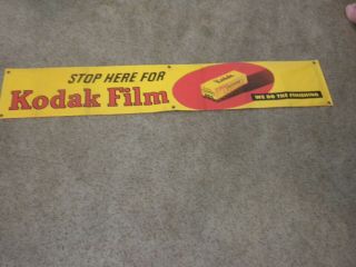 Large Kodak Canvas Ad Banner