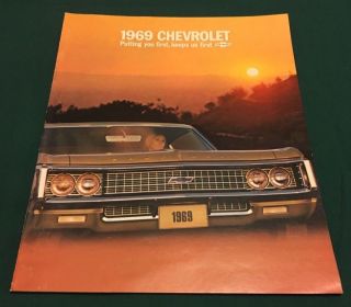 1969 Chevrolet Caprice Impala Bel Air Biscayne Sales Brochure