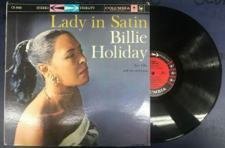 Billie Holiday W/ Ray Ellis & His Orchestra " Lady In Satin " 6 Eye 12 " Jazz Lp