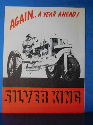 1938 Silver King Brochure Specifications Poster