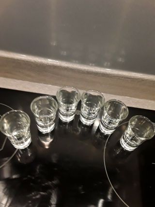 Russian Standard Vodka - Borgonova - Shot Glasses.  X6.  Boxed.