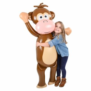 (1) 67  & (2) 27  Monkeys Inflatable Inflate Toy Party Decoration (Set of 3) 3
