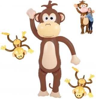 (1) 67  & (2) 27  Monkeys Inflatable Inflate Toy Party Decoration (Set of 3) 5