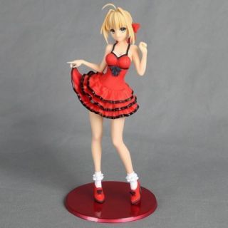 Fate/extra Ccc Red Saber Nero Pvc Figure Toy No Box 25cm
