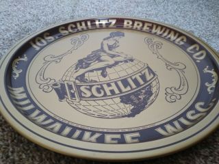 Vintage Jos.  Schlitz Brewing Company Beer Serving Tray 12x12 