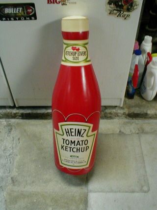Giant Vintage Heinz Ketchup Inflatable Blow Up Store Advertising Display Bottle