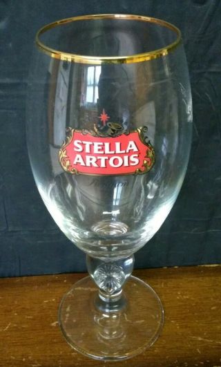 Stella Artois Chalice 50 Cl Beer Glasses Pub Bar Goblet Man Cave Belgium