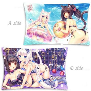 Hot Anime Nekopara Loli Dakimakura Hugging Body Pillow Case Cover Gift 35 55cm