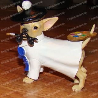 Artist Pup (2008,  Aye Chihuahua By Westland Giftware,  13337) Painting Dog