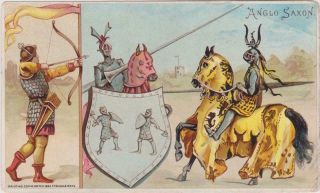 Anglo Saxon Arbuckles Ariosa Coffee Victorian Trade Card 43 Sports & Pastimes
