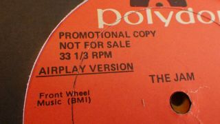 The Jam,  Weller,  Mr 12 " Vinyl Rare Polydor Promo,  Pro 078 Ex,  /ex,