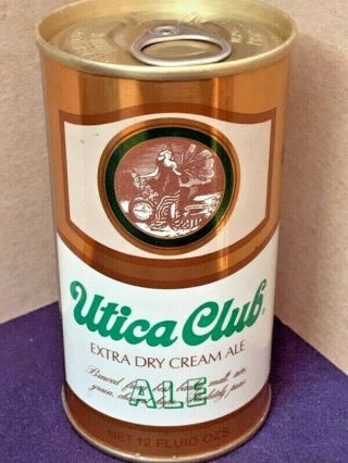 Utica Club Extra Dry Cream Ale Pull Tab Beer Can,  Utica,  Ny Usbc Ii 132 - 19
