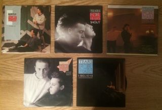 5x Tears For Fears.  7 " Vinyl Singles (1984 - 1985) Songs From The Big Chair