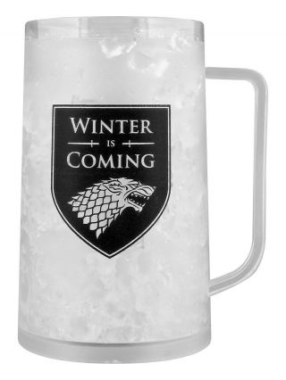 Game Of Thrones Drinking Glass Winter Is Coming Tankard Freezer