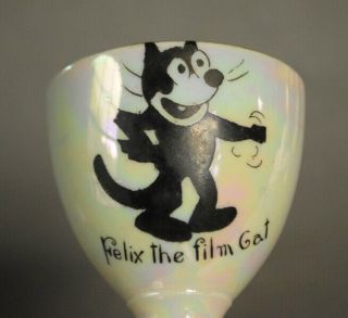ca 1920 FELIX THE CAT Early Silent Cartoon Film Egg Cup - Wilton China England 6