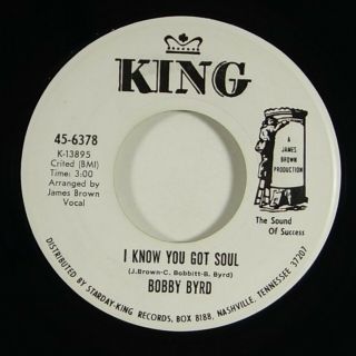 Bobby Byrd " I Know You Got Soul " Funk 45 King Promo Mp3