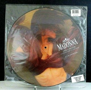 Madonna Like A Prayer,  12 " Picture Disc,  45rpm Single,  Sire Promo Import (1989)