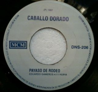Single Caballo Dorado " Payaso De Rodeo " Carretera 54 " Mcm 1997