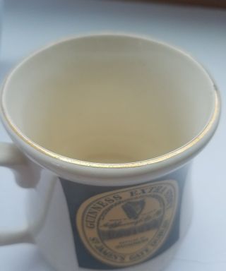 GUINNESS Extra Stout BEER COFFEE MUG Cup St.  James Dublin MADE SHANNON IRELAND 4