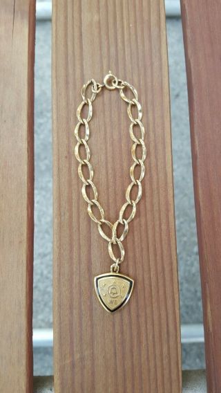 Western Electric (bell) (5) Star Years Of Service Gold Filled Pendant/bracelet