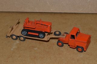 Vintage Budgie Toys International Trucks Of The World Transporter With Tractor